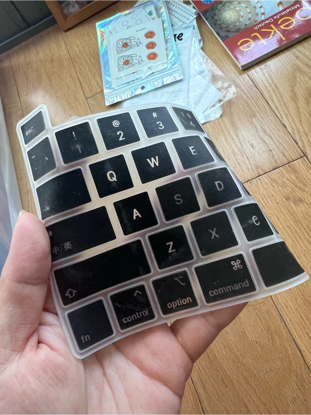 Black Silicone Apple Keyboard Cover